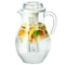 Service Ideas Plastic Water Pitcher with Ice Tube, 3.3 Liter, Smooth Body SWP33SB - alternate 2